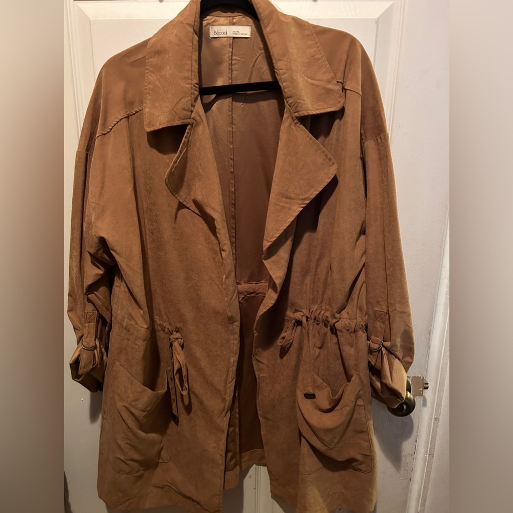 Suedelike light brown jacket